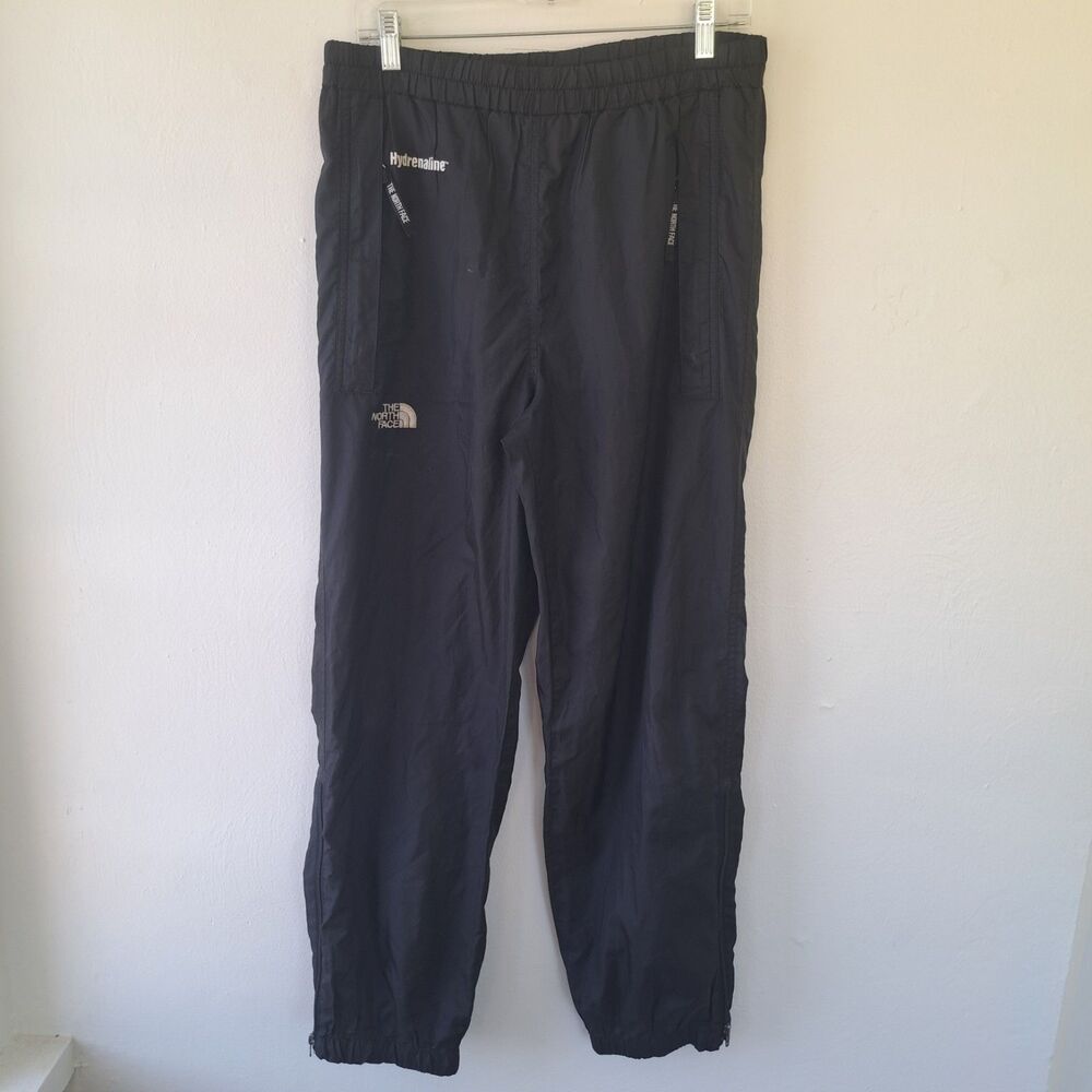 The North Face Hydrenaline Mens Small Black Nylon Windbreaker Zip Hiking Pants